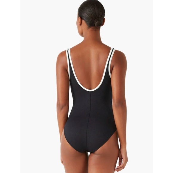 Kate Spade Contrast Square-neck low back One-piece NWT - Picture 2 of 2